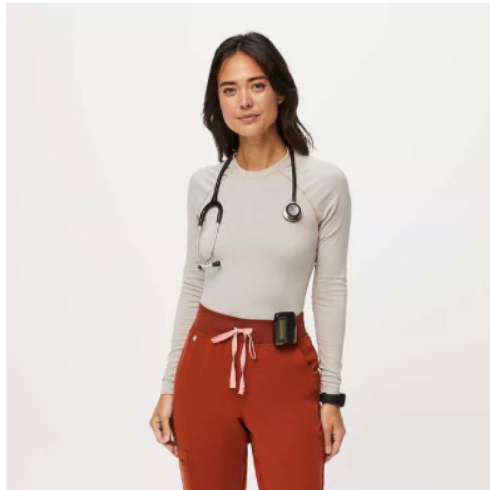 Figs Oatmeal Salta Seamless Longsleeve Underscrub